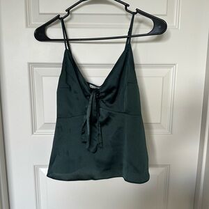 Abercrombie Silky Tie Front Camisole